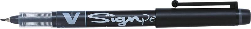 Stylo-feutre Pilot V-Sign Pen 0,6 mm Aiguille Noir