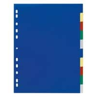 Intercalaires DURABLE Vierge A4 extra large Assortiment 10 intercalaires Polypropylène Portrait A4+ 11 Perforations 6747