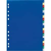 Intercalaire A - Z DURABLE A4 Assortiment 20 intercalaires PP (Polypropylène) 11 Perforations 6755