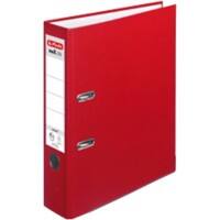 herlitz maX.file Ordner A4 80 mm Rood 2 ringen Karton, PP (Polypropeen) Textuur Staand