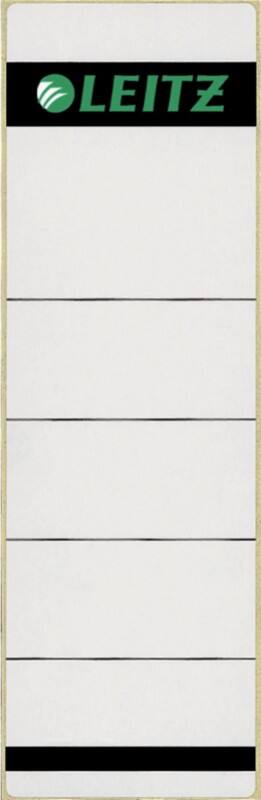 Leitz Rugetiket 16421085 Zelfklevend Grijs 6,15 x 19,2 cm 100 Stuks