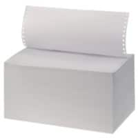 Papier listing informatique Niceday A4+ Perforé 60 g/m² Blanc 2000 Feuilles