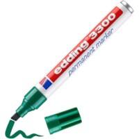 edding 3300 Permanent marker  Breed Beitelpunt 1 - 5 mm Groen Navulbaar Waterbestending