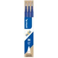 Recharge pour stylo roller Pilot FriXion Ball/Clicker Refill 0,4 mm Bleu 3 Unités