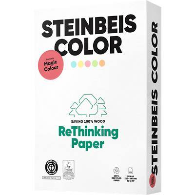 Papier couleur recyclé Steinbeis Magic A4 80 g/m² Jaune 500 feuilles