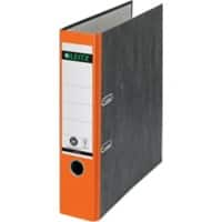 Leitz 180° Ordner A4 82 mm Oranje 2 ringen 1080 Karton Wolkenmarmer Staand Klimaatneutraal Gerecycled karton 100%