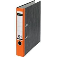 Leitz 180° Ordner A4 52 mm Oranje 2 ringen 1050 Karton Wolkenmarmer Staand Klimaatneutraal Gerecycled karton 100%