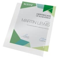 Leitz Pochettes coin A4 Transparent PVC (Polychlorure de vinyle) 150 Microns 100 Unités