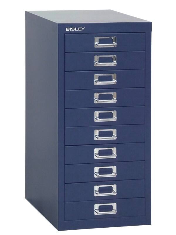 Bisley Meerladenkast 10 Lades Blauw 279 x 408 x 670 mm