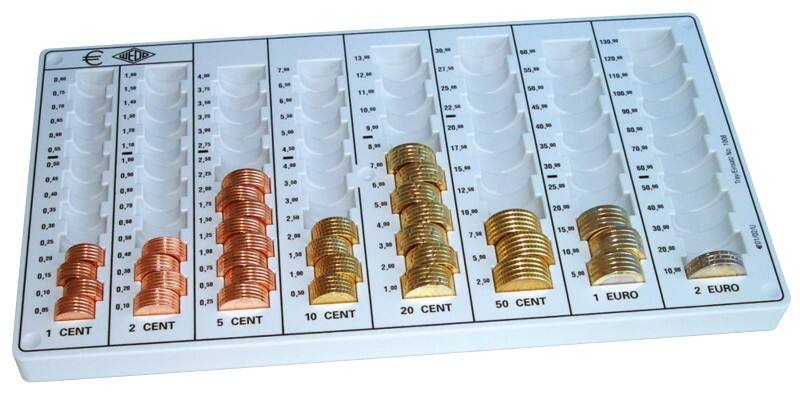 Plateau à monnaie WEDO 160 100837 Gris 328 x 178 x 31 mm