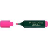 Surligneur Faber-Castell Superfluorescent Rose Pointe moyenne Biseautée 1 - 5 mm Rechargeable