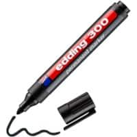 edding 300 Permanent marker Medium Ronde punt 3 mm Zwart Navulbaar