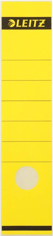 Leitz 1640-GL Zelfklevende rugetiketten A4 Geel 10 Stuks 6,15 x 28,5 cm