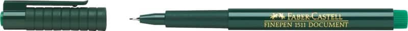Stylo-feutre Faber-Castell Finepen 0,4 mm Aiguille Vert 1511