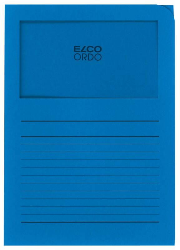 Elco Ordo Classico Dossier A4 Bleu roi Papier 120 g/m² 100 Unités