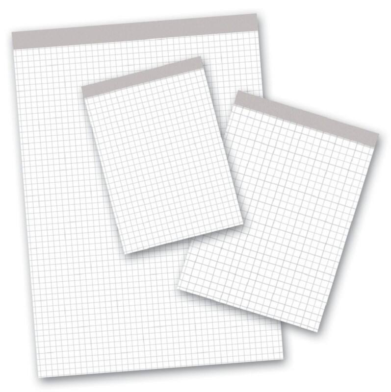 Bloc-notes Ursus Style A6 Quadrillé Agrafé Papier Blanc Perforé 200 pages 10 unités