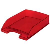 Corbeille à courrier Leitz Plus 5226 A4 Transparent Rouge 25,5 x 35,7 x 7 cm