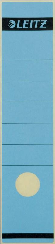 Leitz 1640-BL Zelfklevende rugetiketten A4 Blauw 10 Stuks 6,15 x 28,5 cm
