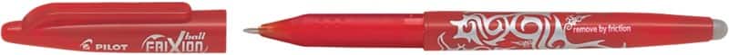 Stylo roller Pilot FriXion Ball Non rétractable Rouge 0,35 mm Moyen Conique Rechargeable 50% Recyclé