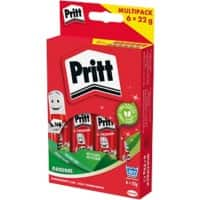 Bâton de colle Pritt 22g Transparent PK6BF 5 + 1 gratuit