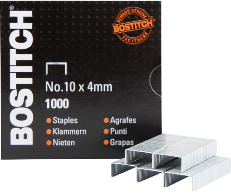 Agrafes Bostitch Nr. 10 NO-10-1M Métal Argenté 1000 Agrafes