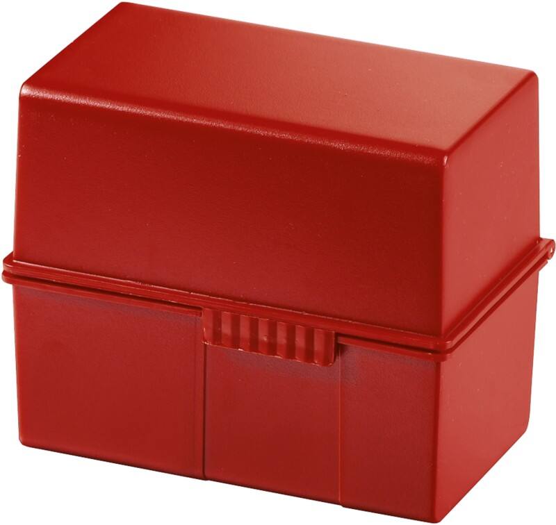 HAN 976-17 Systeemkaartenbak Rood A6 400 kaarten Polystyreen, staal 16,5 x 9,6 x 12,8 cm