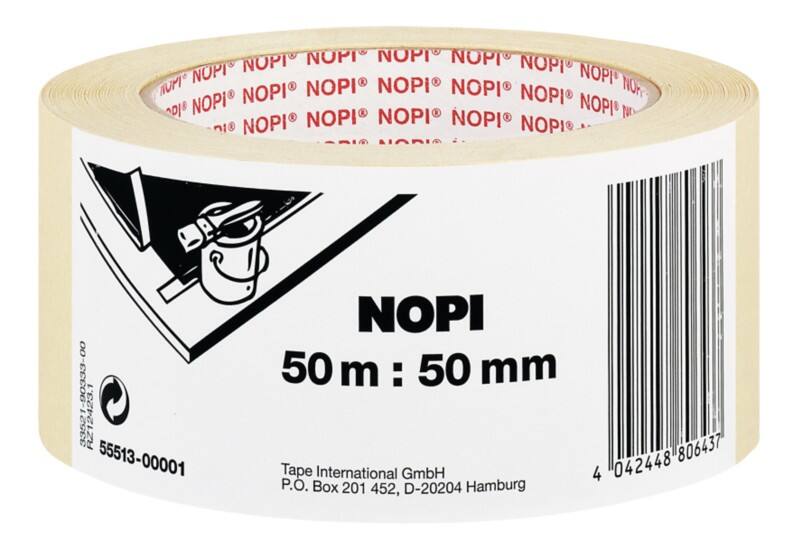 Nopi Afplaktape NOPI Chamois 50 mm (B) x 50 m (L)