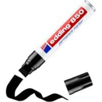 edding 850 Permanent marker  Extra breed Beitelpunt 5 - 15 mm Zwart Navulbaar Waterbestendig