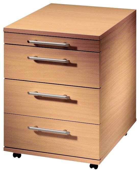 Caisson mobile Hammerbacher AC 30/6 4 Tiroirs 428 x 580 x 590 mm Brun