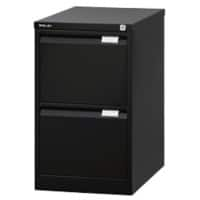 Armoire de classement Bisley Acier 2 Tiroirs Verrouillable 470 x 622 x 711 mm Noir