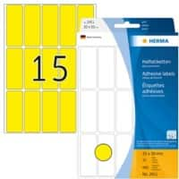 HERMA 2411 Etiket Speciaal Geel 20 x 50 mm 32 Vellen à 15 Etiketten