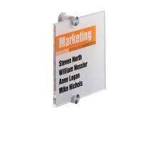 DURABLE Crystal Sign Deurbord Schroeven Plexiglas 21 x 29,7 cm