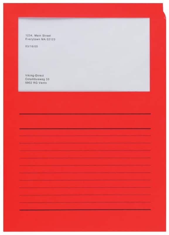 Elco Ordo Classico Dossier A4 Rouge Papier 120 g/m² 100 Unités