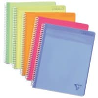 Clairefontaine Linicolor A4+ Notitieboek kleurenassortiment PP Kaft Gelinieerd 80 Vellen