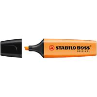 STABILO BOSS ORIGINAL Tekstmarker Oranje Breed Beitelpunt 2 - 5 mm Navulbaar