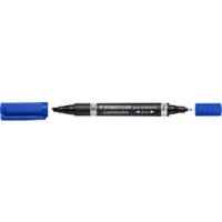 STAEDTLER Lumocolor duo 348 Permanent marker Medium Ronde punt 0,6-1,5 mm Blauw Navulbaar 10 Stuks