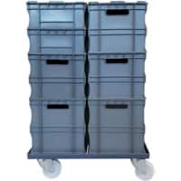 Chariot conteneur Viso 250 kg PVC (Polychlorure de vinyle) 42 x 62 x 16 cm Gris