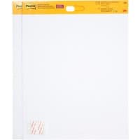 Bloc pour chevalet de conférence Post-it Page blanche Sans perforation 51 x 58 cm Blanc 2 Unités de 20 Feuilles