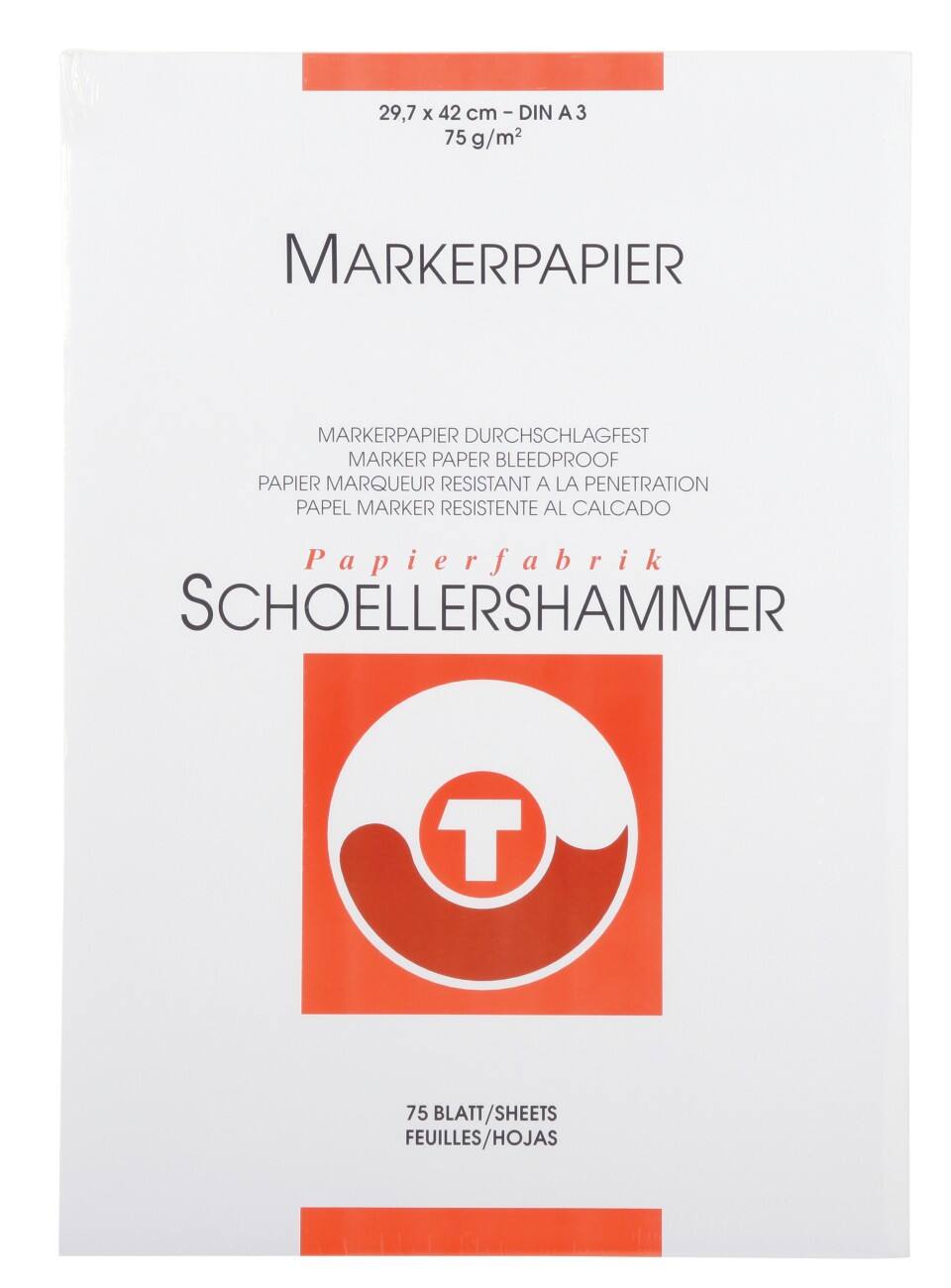 SCHOELLERSHAMMER Layout 14737 Markerblok A3 75 g/m² 297 x 420 mm Wit