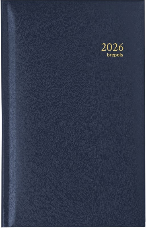 Brepols Interplan Lima Zakagenda 2026 A6 1 Week per 2 pagina's Nederlands Blauw 0.731.1255.06.6.0