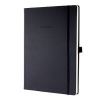 Sigel Conceptum A4 Gebonden Zwart Hardcover Notitieboek Geruit 97 vel