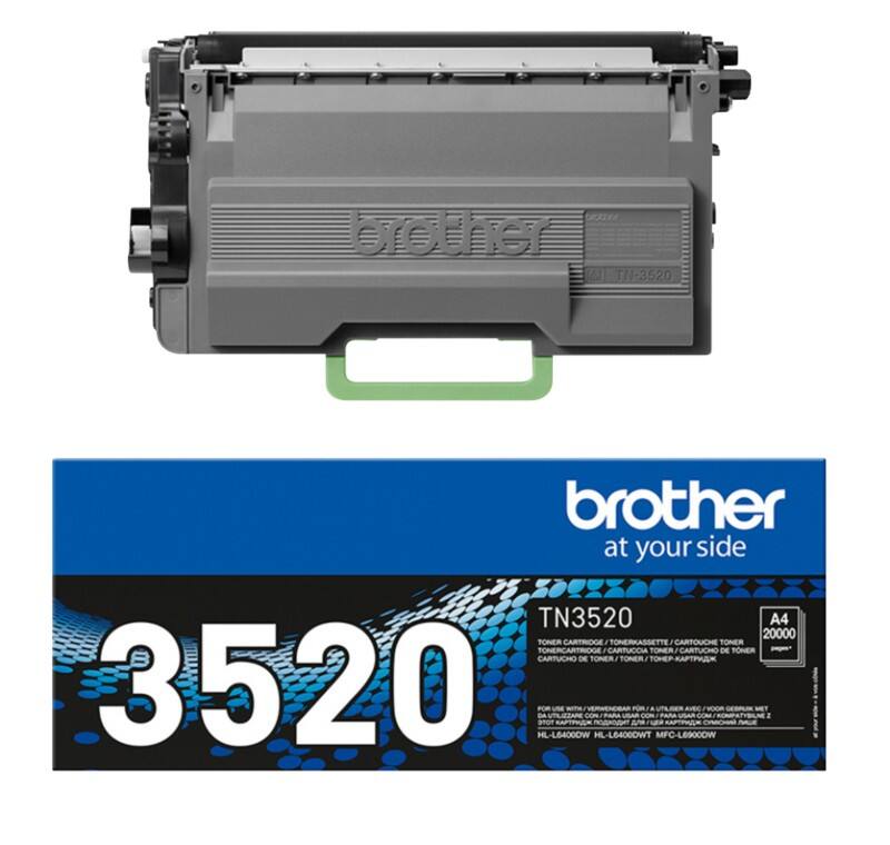 Brother TN3520 Origineel Tonercartridge Zwart
