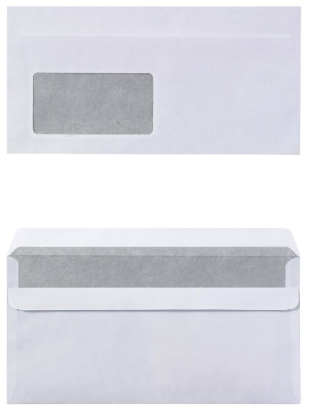 Enveloppes Viking DL 75 g/m² Avec fenêtre Autocollante Blanc 220 (l) x 110 (h) mm 1 000 Unités