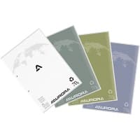 Bloc-notes AURORA Splendid A4 Collage en tête Papier Quadrillé Collé Gris 4 x 8mm 100 feuilles