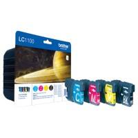 Cartouche jet d'encre Brother LC1100 D'origine Noir, cyan, magenta, jaune Multipack 4 Unités