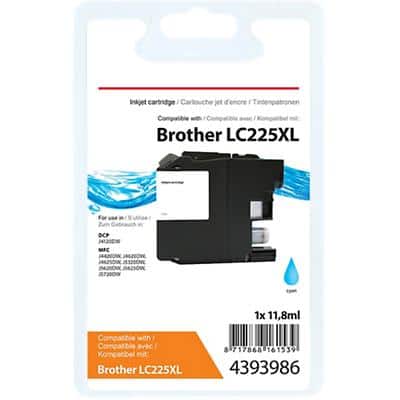 Viking LC225XLC compatibele Brother inktcartridge cyaan