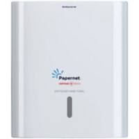 Distributeur d'essuie-mains Papernet Defend Tech Antibacterial 416148 Plastique Verrouillable Manuel Blanc