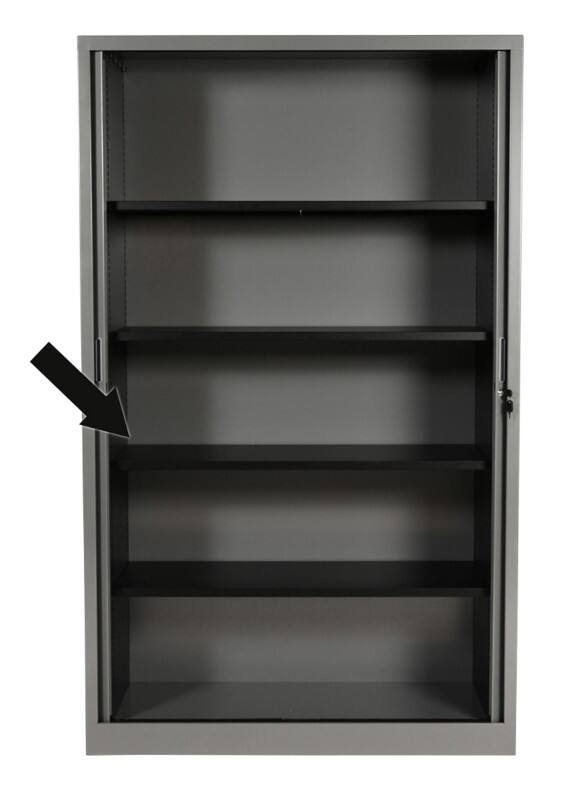 Schaffenburg Legbord voor roldeurkast LB-R120 1.200 mm Zwart