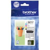 Cartouche jet d'encre Brother LC-3217 D'origine Noir, cyan, magenta, jaune Multipack 4 Unités