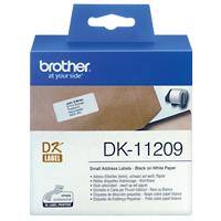 Étiquettes d'expédition Brother DK-11209 d’origine, petites Autocollantes Blanc 29 x 62 mm 800 Étiquettes